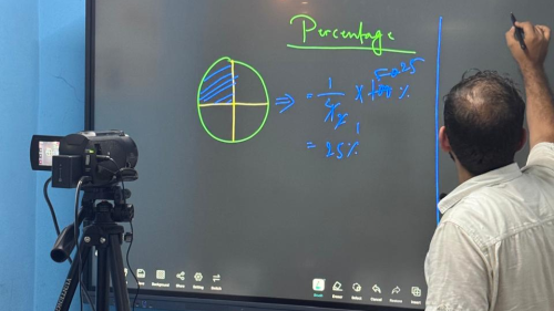 Teacher of Scholars Gyan Academy Teaching Bridge Course Class